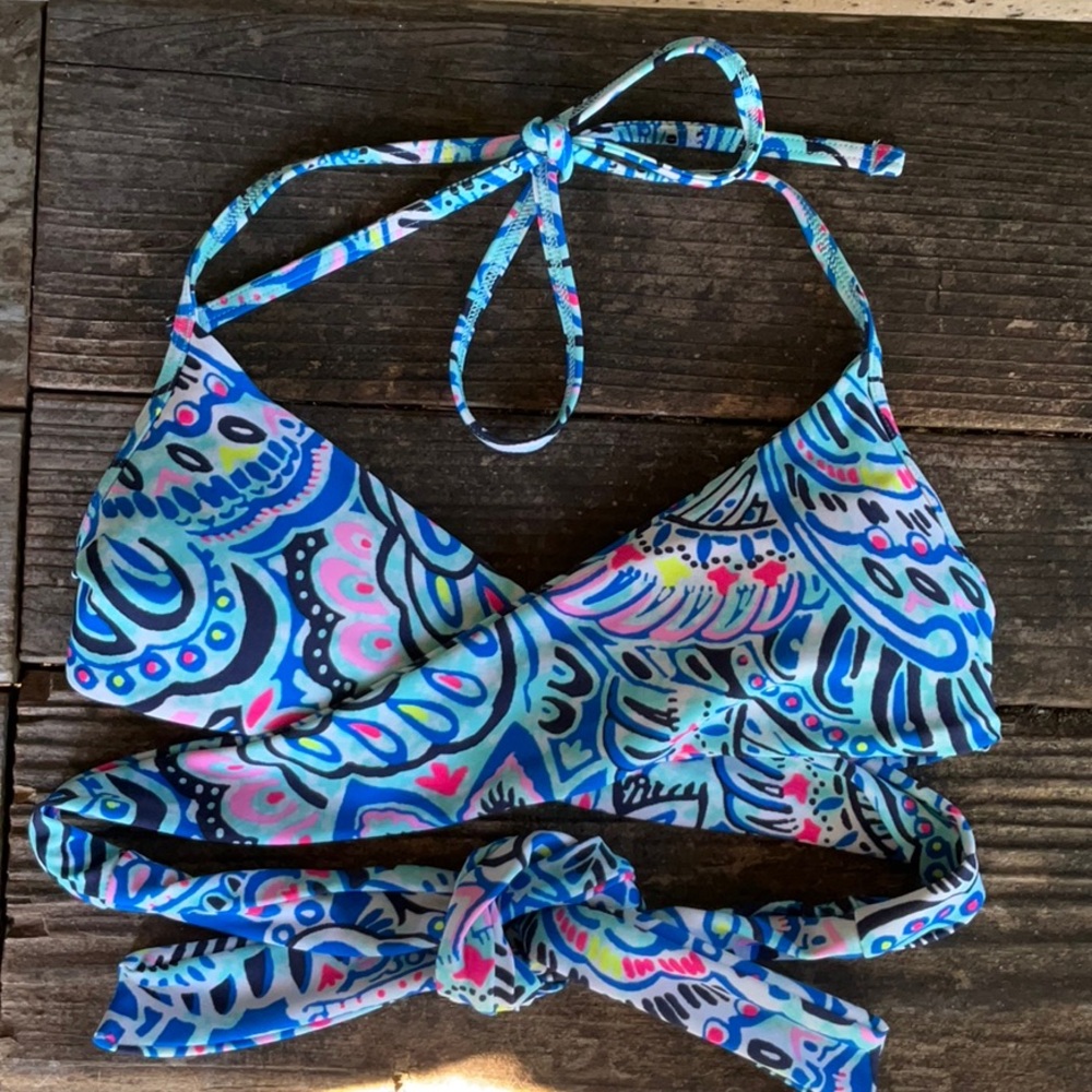 Aerie cross over bikini top xs